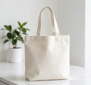 Minimalist Solid-Color Tote Bag