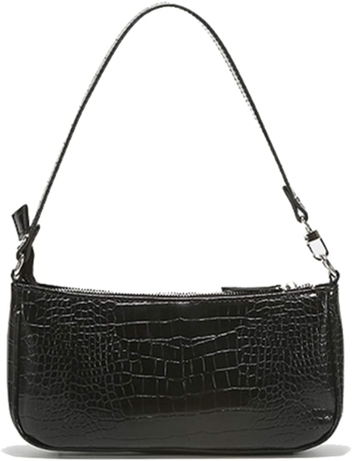 51wmtuNpR8L._AC_SL1002_.jpg Retro Style Shoulder Tote Bag for Women with Zipper Closure and Clutch Design - Image 1