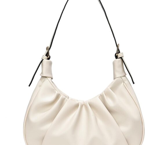Small Women??s Shoulder Purse Soft Ruched Mini Crossbody Tote Bag