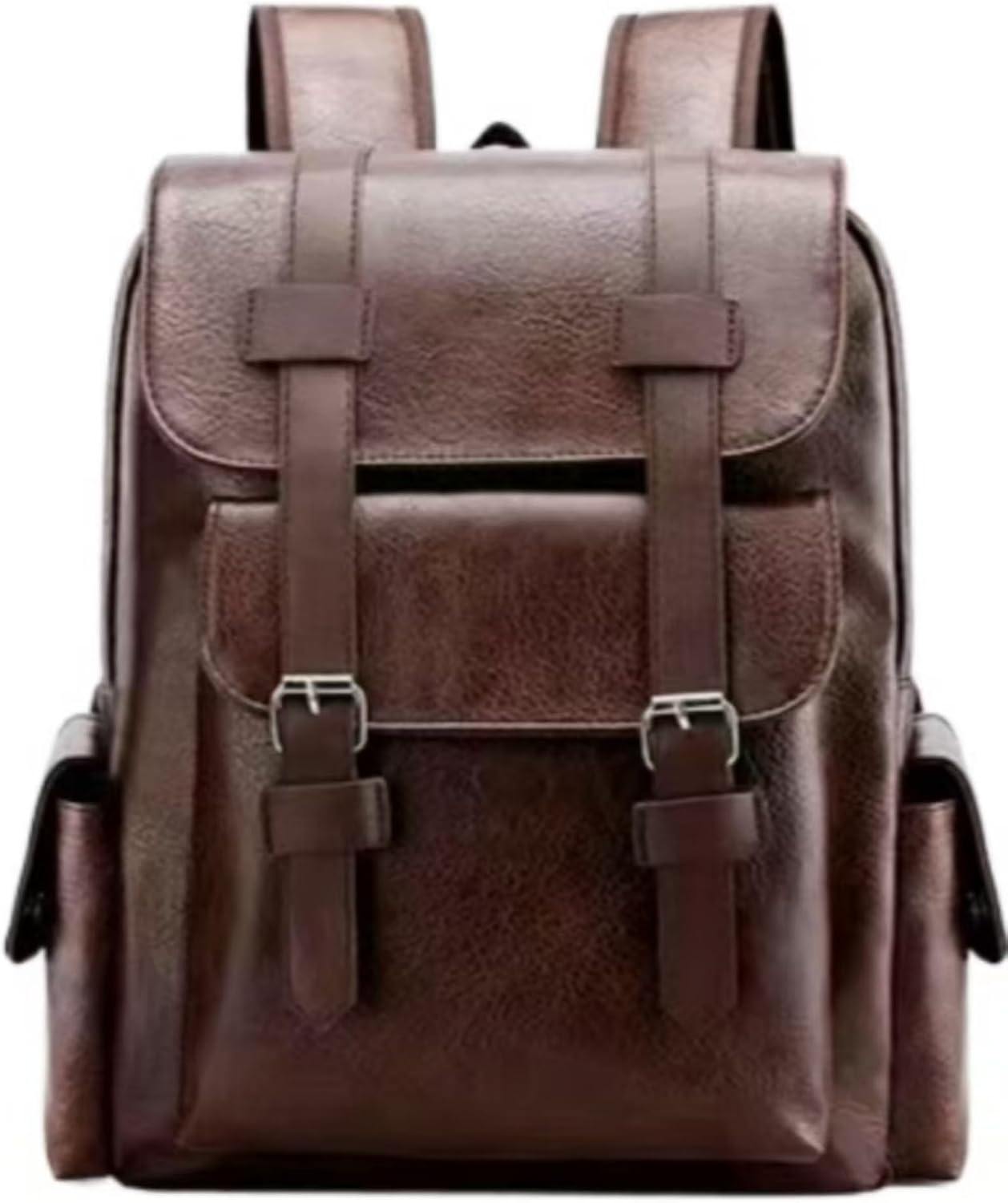 719NSq-32GL._AC_SL1500_.jpg Vintage Style Waterproof Leather Travel School Backpack - Image 1